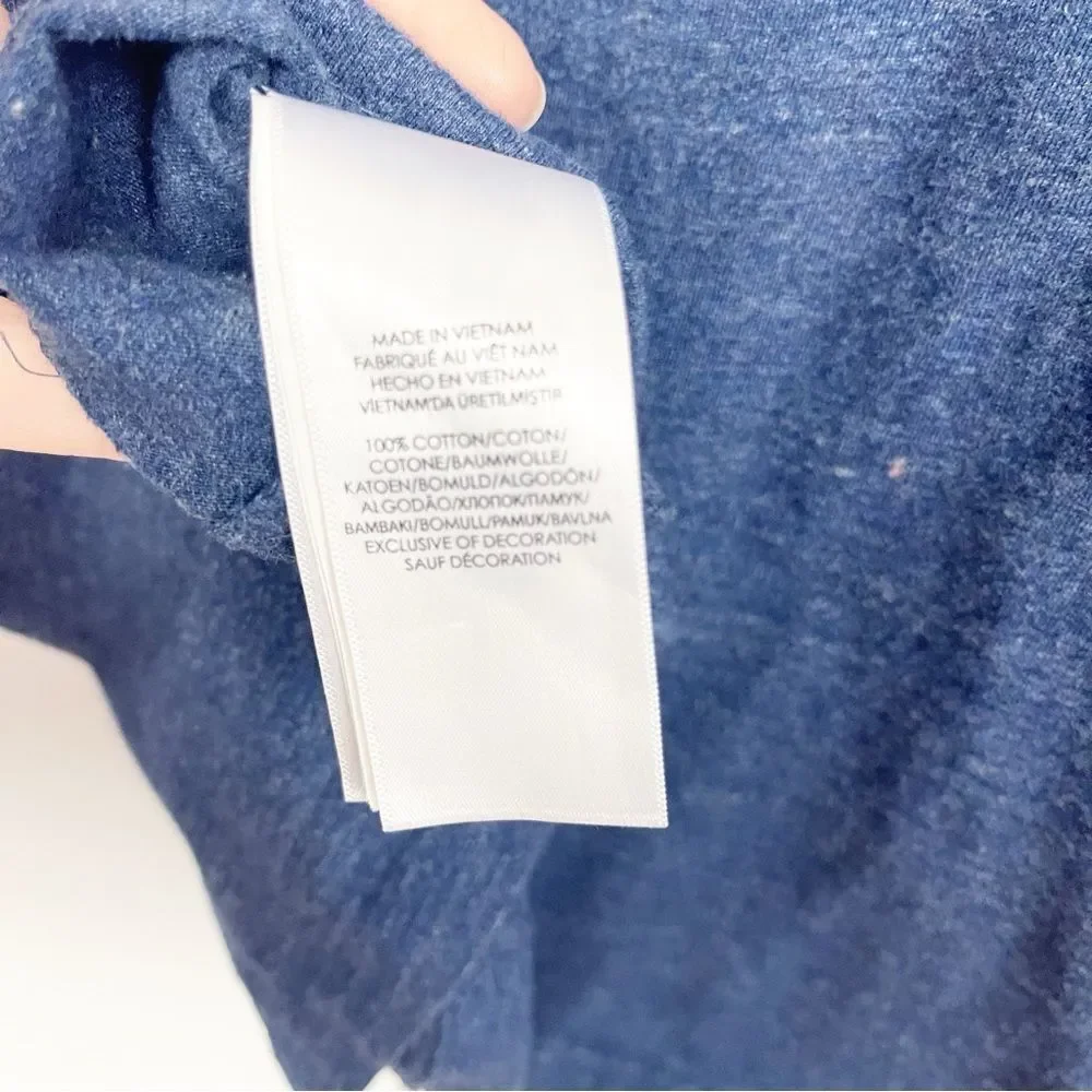 Polo Ralph Lauren Long Sleeve Tee Heather Blue X-Large